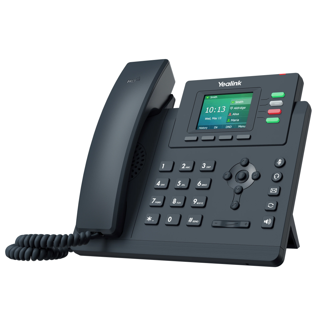 YEALINK SIP-T33G, Masaüstü, Kablolu IP TELEFON, Siyah, 2.4" Renkli Ekran, 2xGigaBit Ethernet Portu, PoE Destekli - Yealink - görsel 2