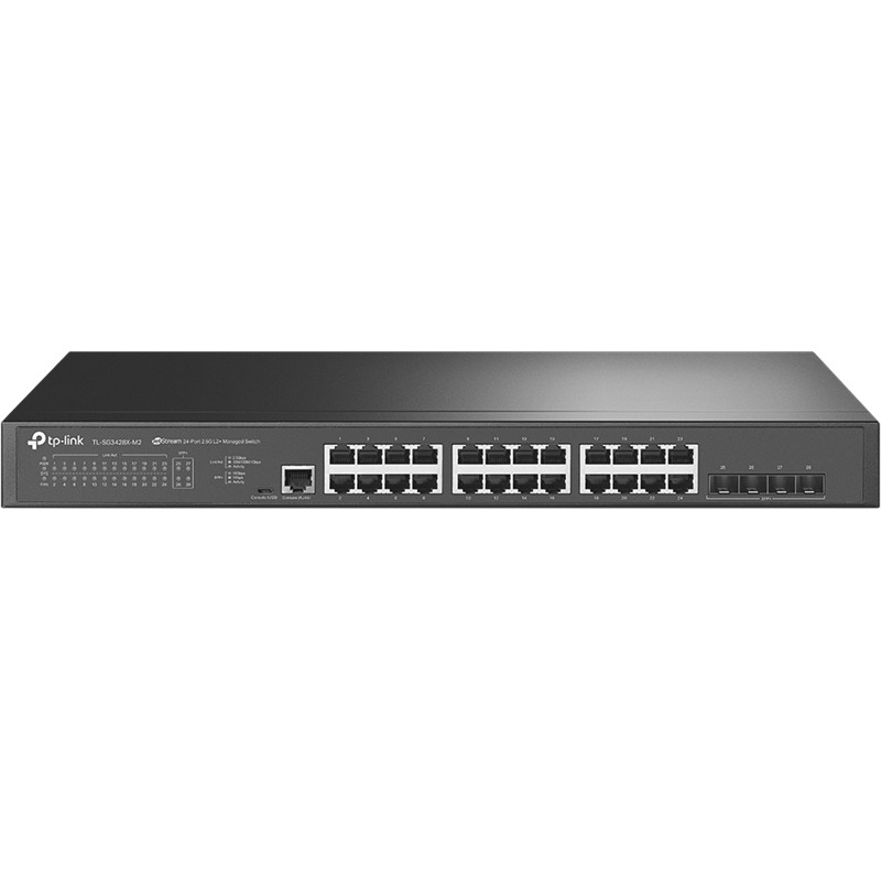 TP-LINK OMADA TL-SG3428X-M2 24 PORT 2.5G + 4X10GB SFP+ UPLINK RACKMOUNT YÖNETİLEBİLİR SWITCH - Tp-Link