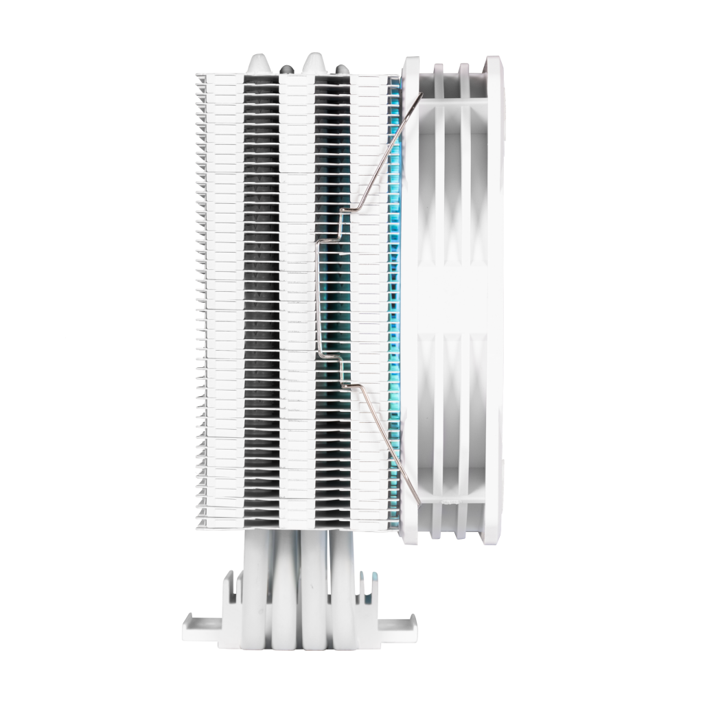 GAMDIAS BOREAS E1-410 WH, White Edition, 120mm, CPU Kule Tipi Hava Soğutma, Doğrudan Temas Teknolojisine Sahip 4 adet Gelişmiş Bakır Isı Borusu (AMD AM4-AM5 ve INTEL Tüm işlemciler ile uyumlu) - Gamdias - görsel 4