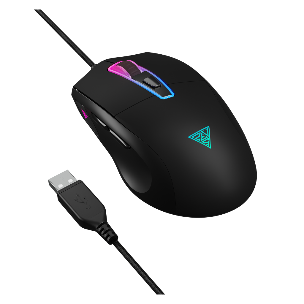 GAMDIAS ZEUS M5, RGB Aydınlatma, USB Kablolu,  7 Programlanabilir Buton, Gaming Mouse, 12.800 DPI, Siyah - Gamdias - görsel 2