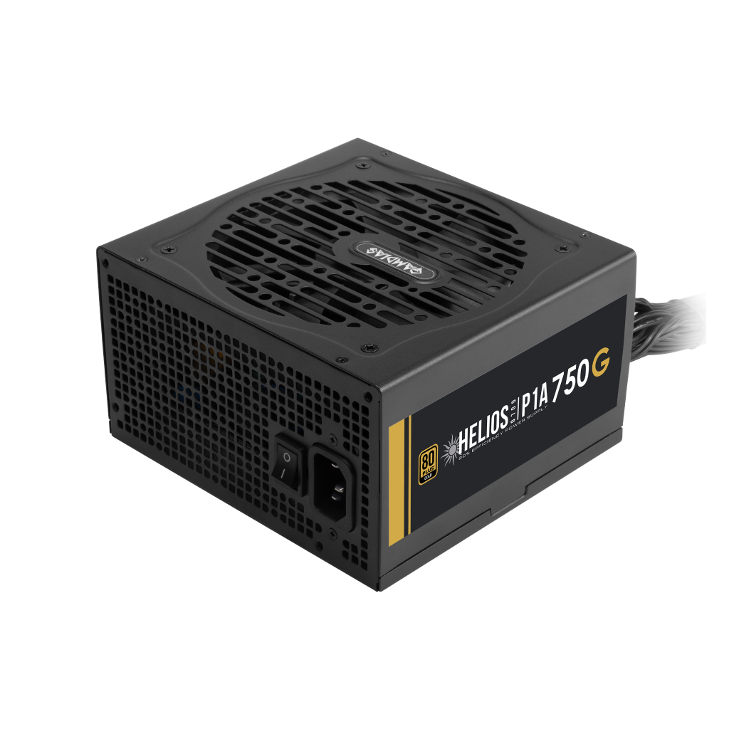 GAMDIAS HELIOS P1A-750G, 750W, 80+ Gold, Aktif PFC, GAMING, ATX, Power Supply (PSU) - Gamdias