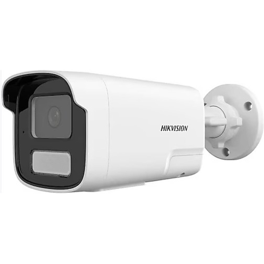 HIKVISION DS-2CD1T23G2-LIUF/SL 2Mpix, 4mm Lens,  H265+,50Mt Gece Görüşü, Hybrid Light, SD Kart,Dahili Mikrofon, PoE, Bullet IP Kamera - Hikvision