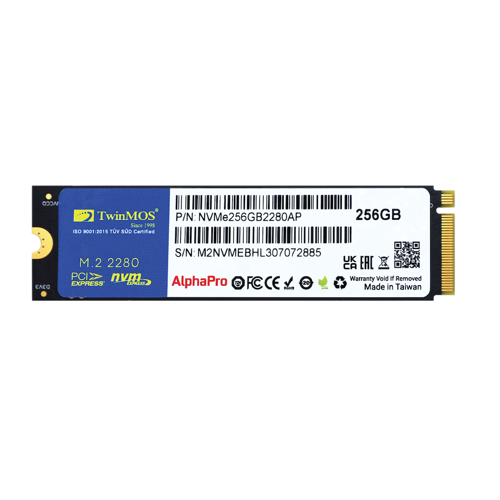 TWINMOS NVMe256GB2280AP AlphaPro M.2 256GB (3600/3250MB/s) PCIe + NVMe (3D NAND) SSD Disk (22x80MM) - TWINMOS - görsel 3