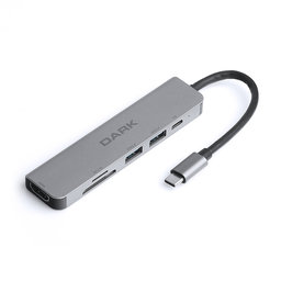 DARK DK-AC-U31X38 USB3.1 TYPE-C TO 2xUSB3.0/TYPE-C/TF/SD HUB - DARK