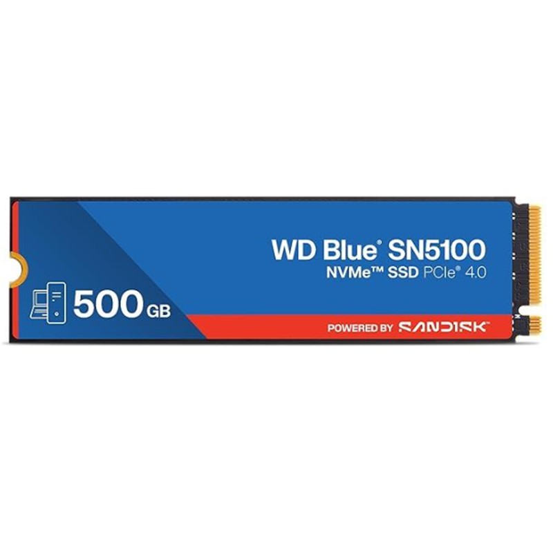 500 GB WD BLUE SN5100 PCI-4.0 6600 MB/S 5600 MB/S M2 SSD WDS500G5B0E - Sandisk