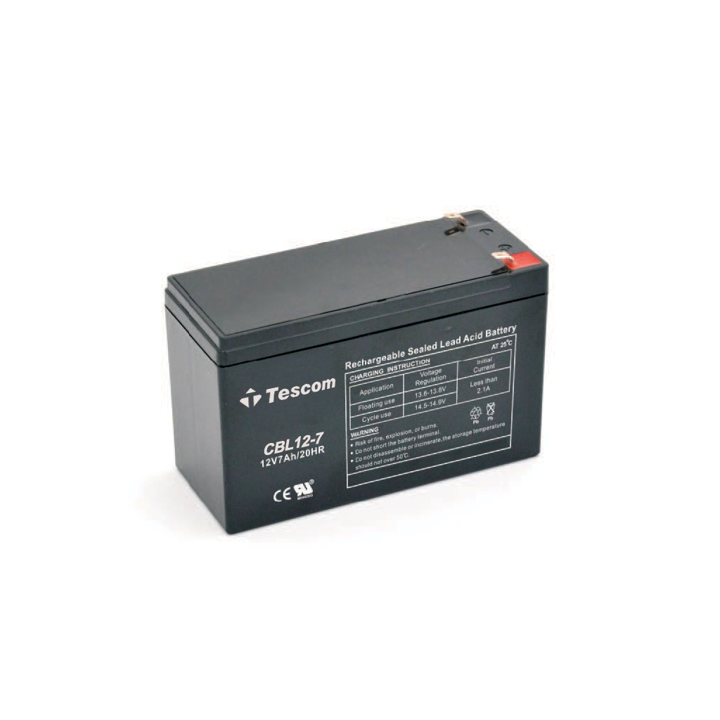 TESCOM Combatt, CBL12-7, 12V 7Ah, Bakımsız,  Kuru Akü. UPS için Uygundur. (100012589)