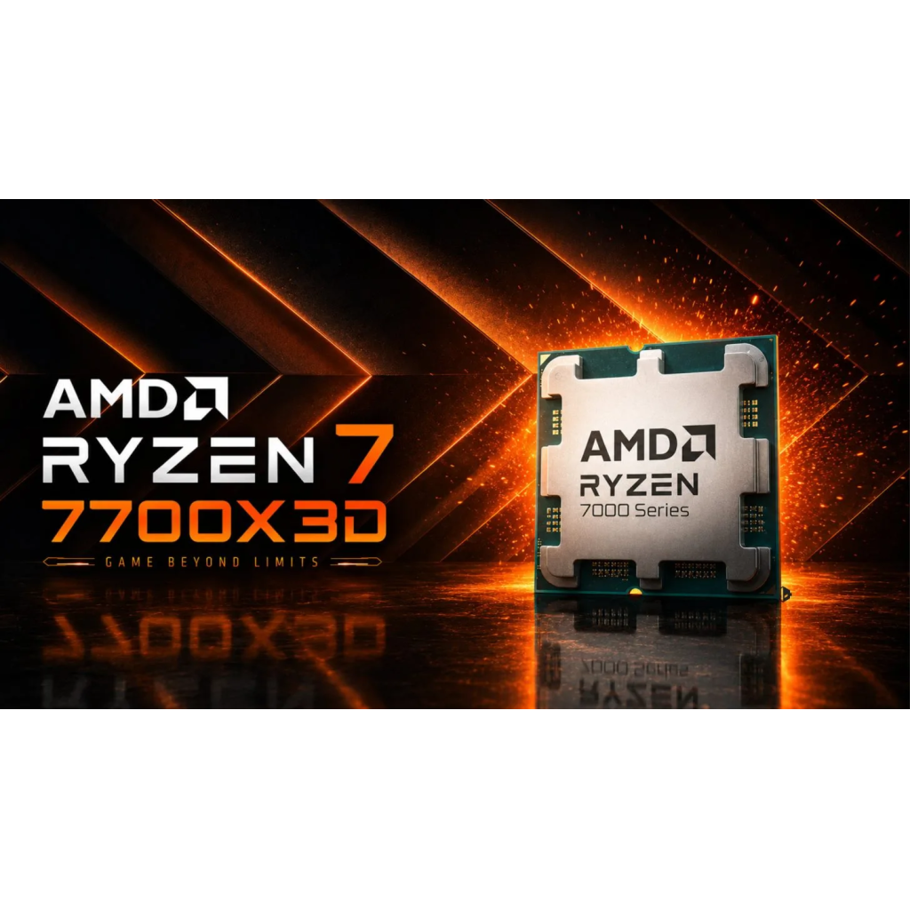 AMD RYZEN 7 7700X3D 8 Core, 4,00-4.50GHz, 104Mb Cache, 120W,  AM5 Soket, TRAY, (Dahili Grafik VAR, Fan YOK) TÜRKİYE Distibütör GARANTİLİ - Amd - görsel 3