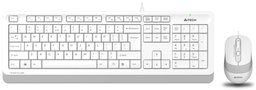 A4 TECH F1010 USB KABLOLU Q KLAVYE MOUSE SET BEYAZ