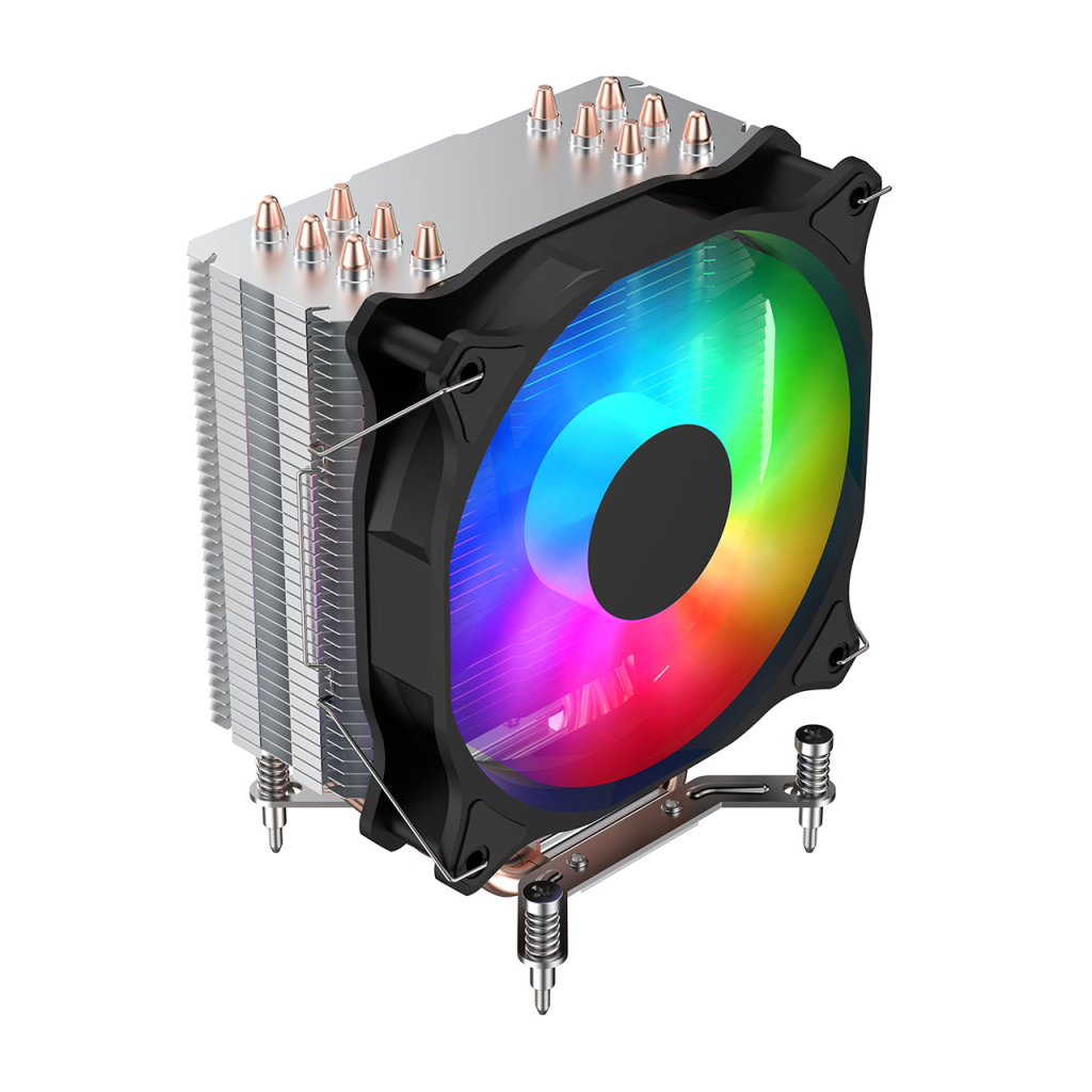 FSP NC5, ARGB, 120mm, CPU, Kule Tipi Hava Soğutma, Sessiz Çalışma, Doğrudan Temas Tasarımlı 6 adet Bakır Isı Borusu, (AMD AM4-AM5 ve INTEL Tüm işlemciler ile uyumlu) - Fsp