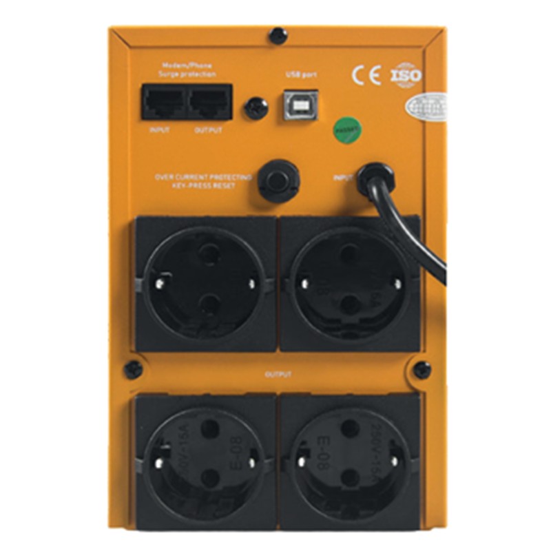 MAKELSAN ROAR 1500VA 1F/1F (2X9AH) 5/10DK LINE INTERAKTIF UPS (900W) - Makelsan - görsel 2