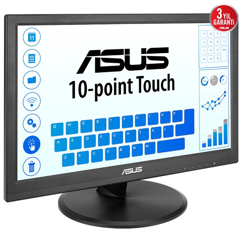 ASUS VT169HE 15.6" 1920x1080 5MS 60HZ IPS HDMI/VGA DOKUNMATIK EYECARE VESA - ASUS - görsel 3