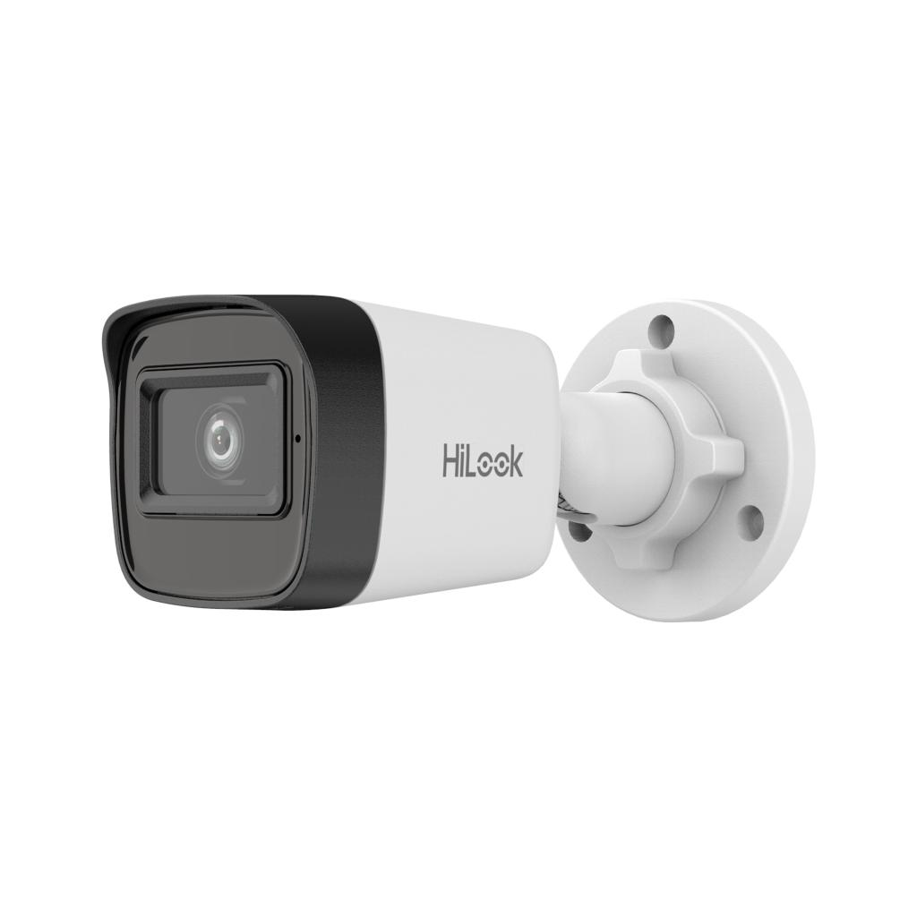 HILOOK IPC-B121HE-UC, 2Mpix, 2.8mm Lens, H265+, 20Mt Gece Görüşü, PoE, Dahili Mikrofon, Bullet, IP Kamera - Hilook