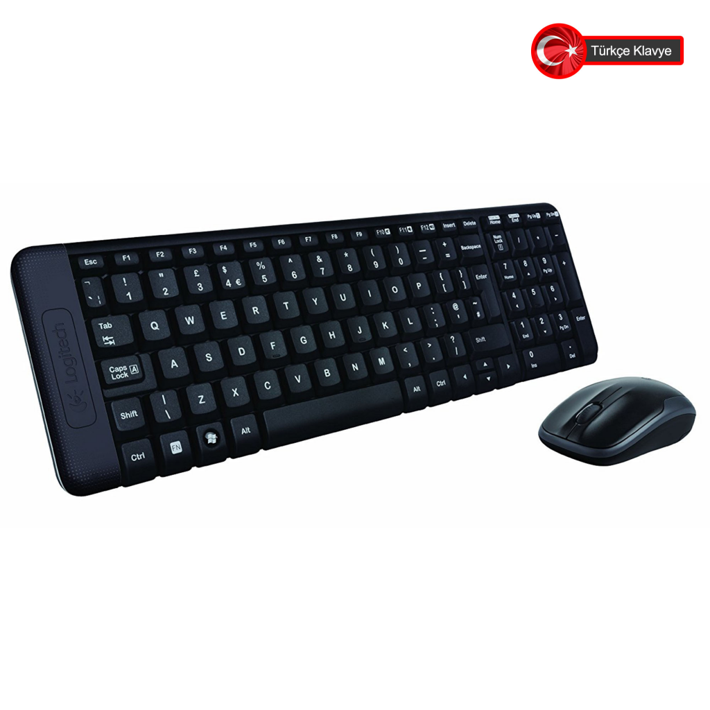 LOGITECH MK220 Q Türkçe Kablosuz Standart Siyah Klavye+ Mouse - LOGITECH - görsel 5