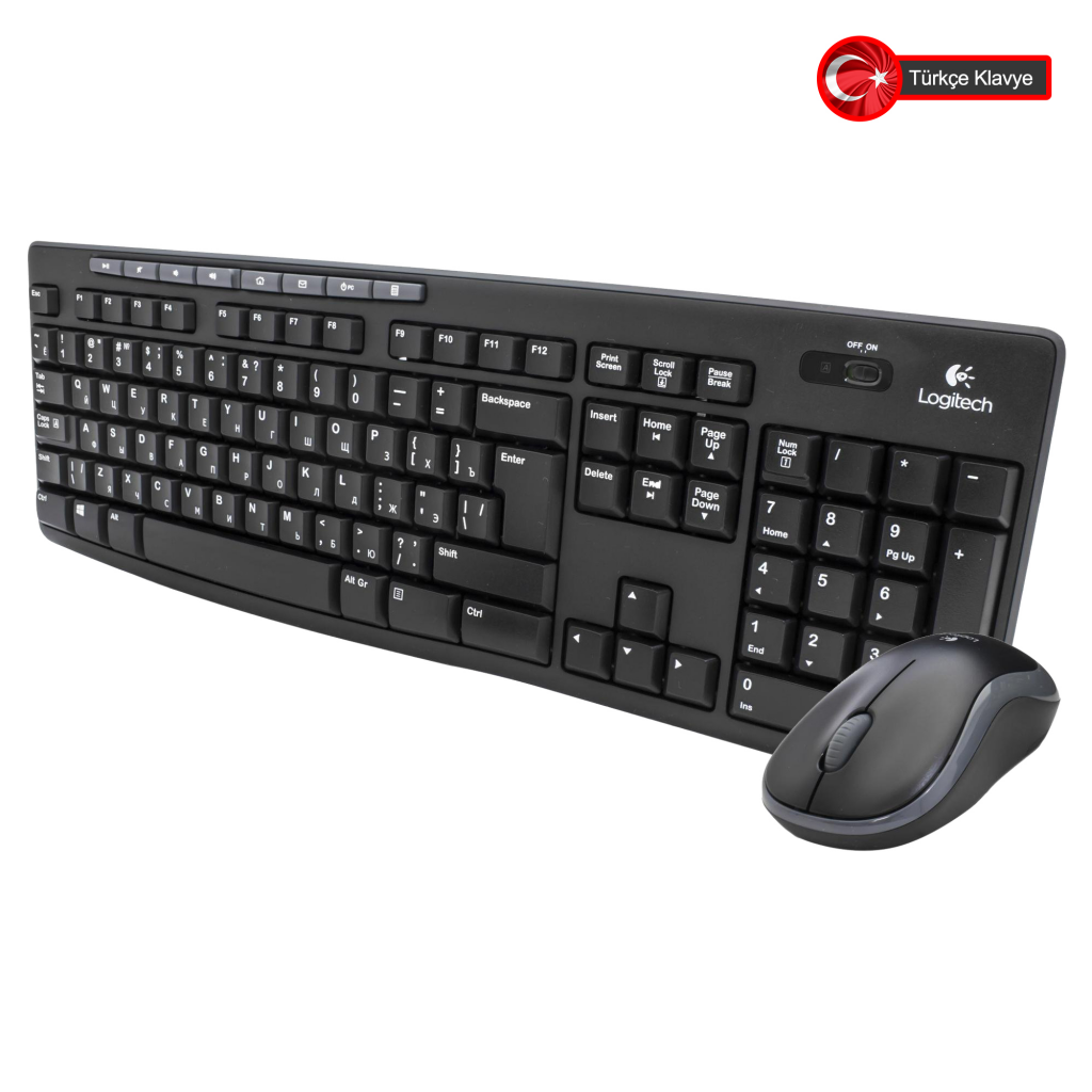 LOGITECH MK270 Q Türkçe Kablosuz Multimedya Siyah Klavye+ Mouse - LOGITECH - görsel 2