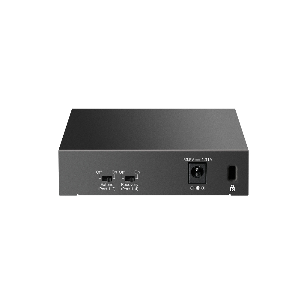 TP-LINK LS105GP, Green Tech, 5 Port, GigaBit, 4 Port PoE 65W, Metal Kasa, Yönetilemez, Masaüstü Switch - Tp-Link - görsel 4