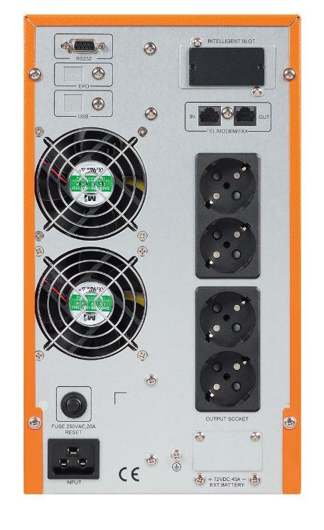 MAKELSAN P.PACK SE Online (2700W) 3 KVA 5/10 dk 1/1 Faz (6x12v 9AH Akü ) UPS - MAKELSAN - görsel 3
