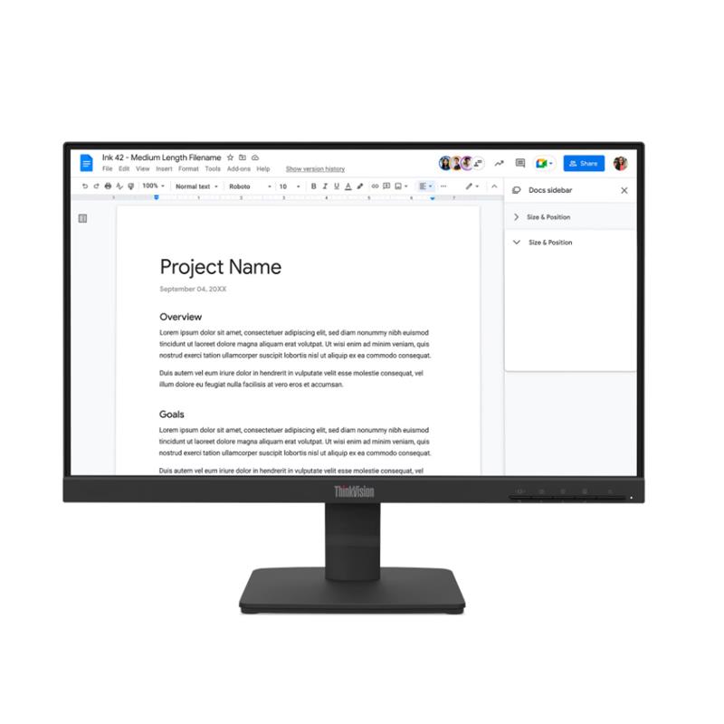 21.5 LENOVO S22-4E THINKVISION 64CBKAT6TK FHD 4MS 100HZ HDMI+VGA WLED MONITOR (3 YIL GARANTİ) - Lenovo - görsel 2