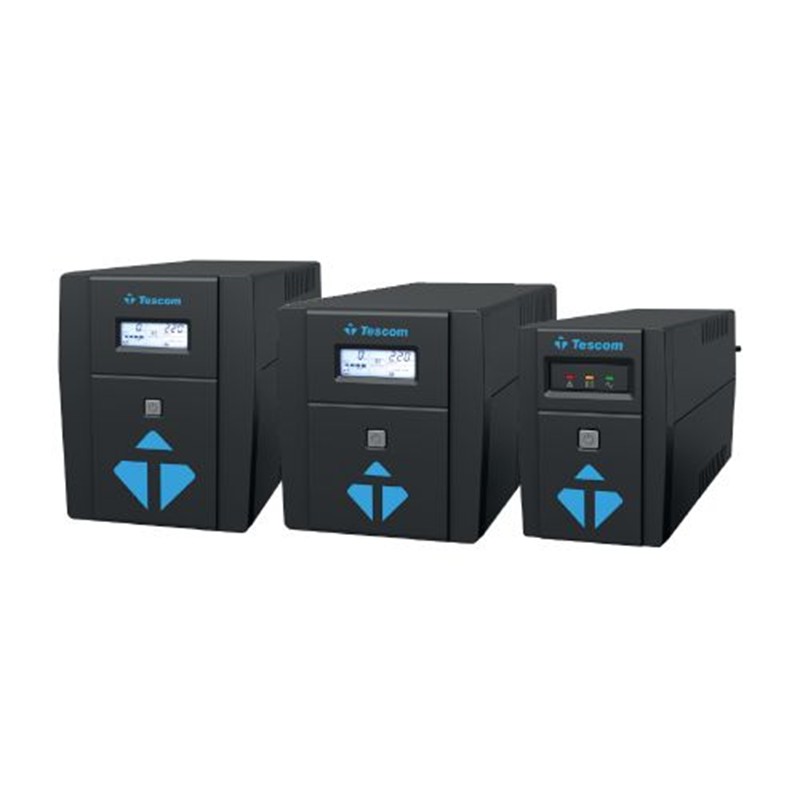 TESCOM LEOAP 1500VA 1F/1F (2X9AH) 5/10DK LCD LINE INTERAKTIF UPS - Tescom