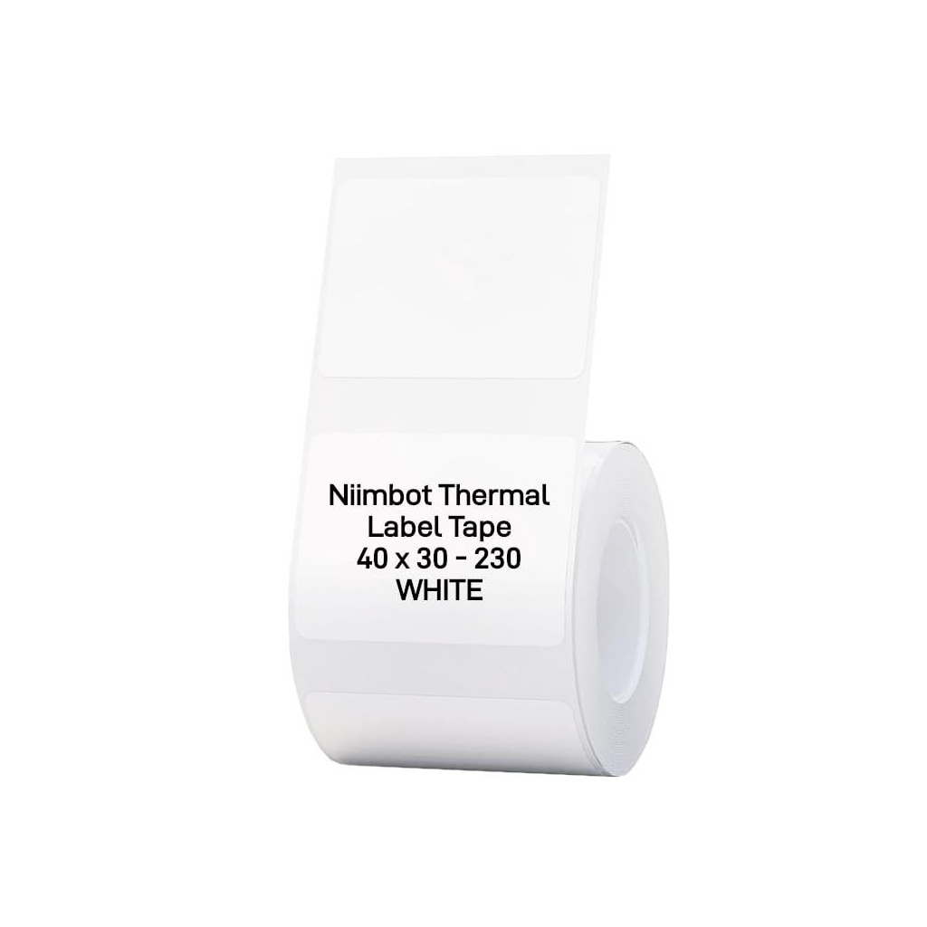 NIIMBOT T40 Etiket 40mm x 30mm 230 adet Beyaz  (B1,B21S,B3S) - Niimbot