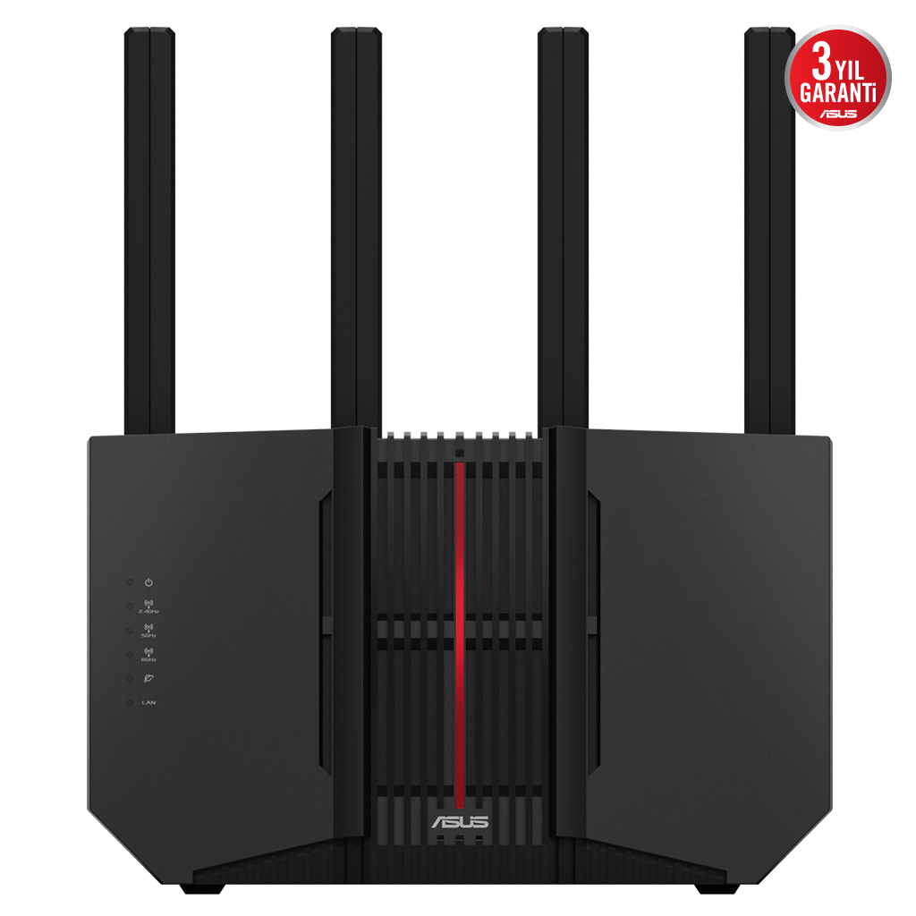 ASUS RT-BE92, BE9700, 4 Port, 9700Mbps, Tri Band, 6GHz WİFİ 7, AiMesh, Gigabit Extendable Router - Asus