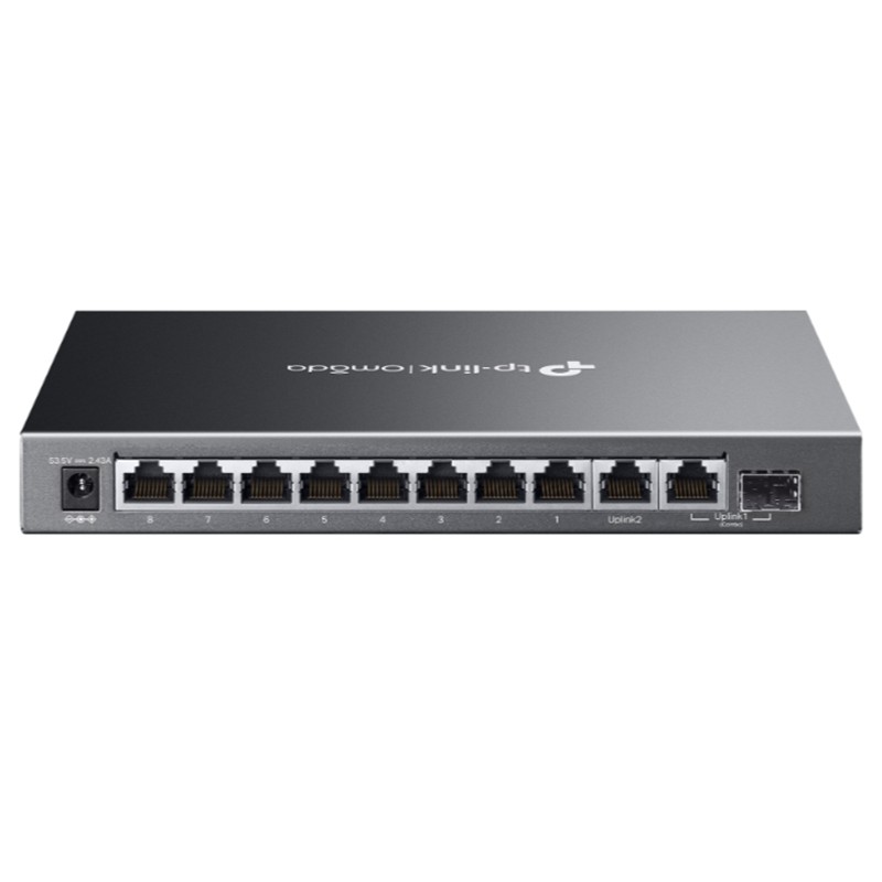 TP-LINK OMADA ES210GMP 10 PORT GIGABIT + 8PORT POE+ YÖNETİLEBİLİR 123W POE METAL KASA SWITCH - Tp-Link - görsel 2