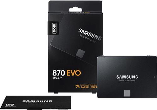 SAMSUNG MZ-77E500BW 870 EVO 2.5" 500GB (560/530MB/s) SATA (V-NAND) SSD Disk - SAMSUNG