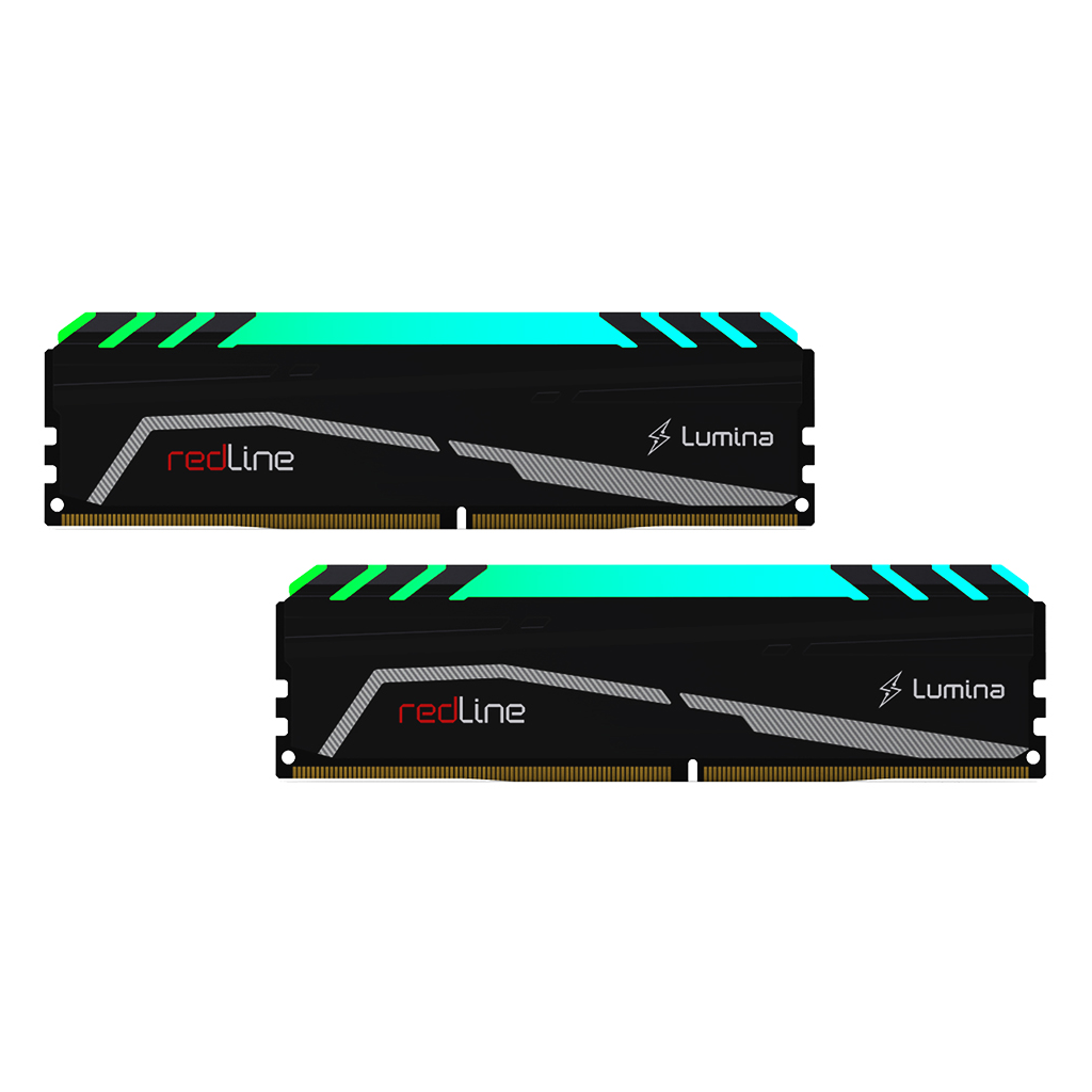 MUSHKIN redLine Lumina, MLA4C320GJJM8GX2, 2x8Gb Kit, 3200Mhz, DDR4, CL16, RGB, Desktop Gaming RAM (Soğutuculu) - Mushkin - görsel 2
