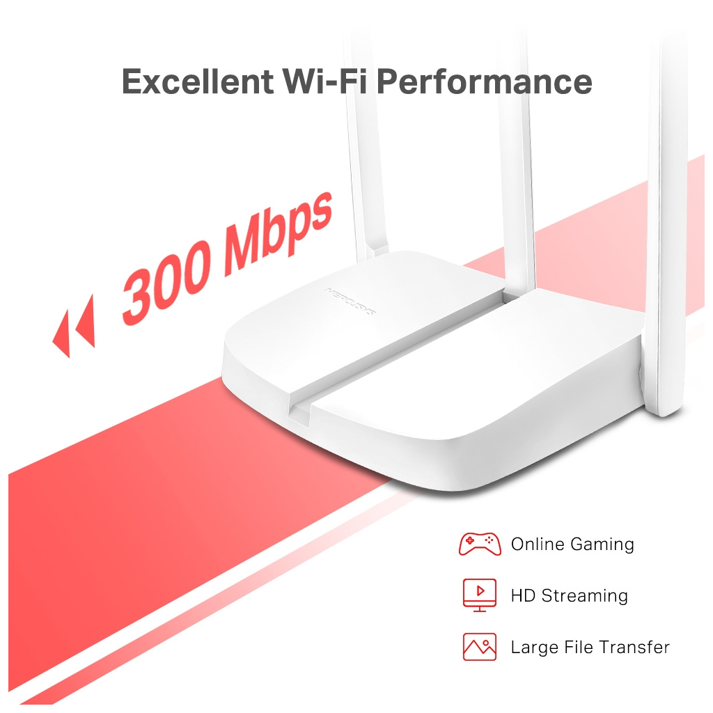 TP-LINK MERCUSYS MW306R 3xLAN, 1xWAN 300mbps 3 Anten Wi-Fi Router - TP-LINK MERCUSYS - görsel 4