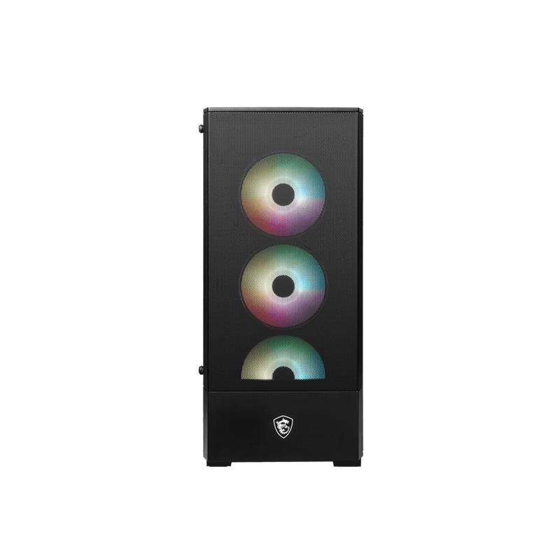 MSI MAG FORGE 112R TEMPERLI CAM 3X120MM 1X120MM ARGB FAN PSU YOK ATX GAMING KASA - Msi - görsel 3