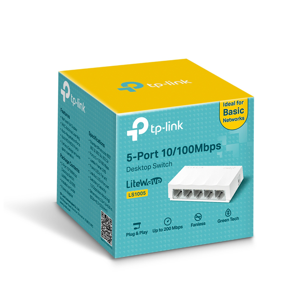 TP-LINK LS1005 5 port Mbit Desktop Yönetilemez Plastik Kasa Switch - TP-LINK - görsel 5