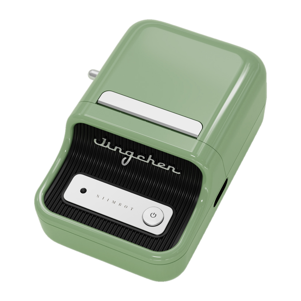 NIIMBOT B21S, Taşınabilir, Mürekkepsiz, Termal Etiket Yazıcı (Bluetooth, Type-C) Yeşil - Niimbot - görsel 2