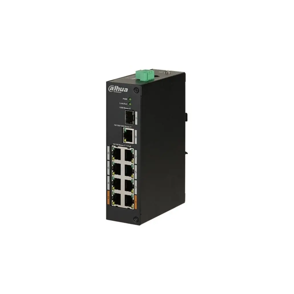 DAHUA PFS3110-8ET-96-V2, 8 Port, Megabit, PoE 96W, 1 Port Gigabit Uplink, 1 Port Gigabit SFP, Yönetilemez, Masaüstü Switch - Dahua - görsel 2