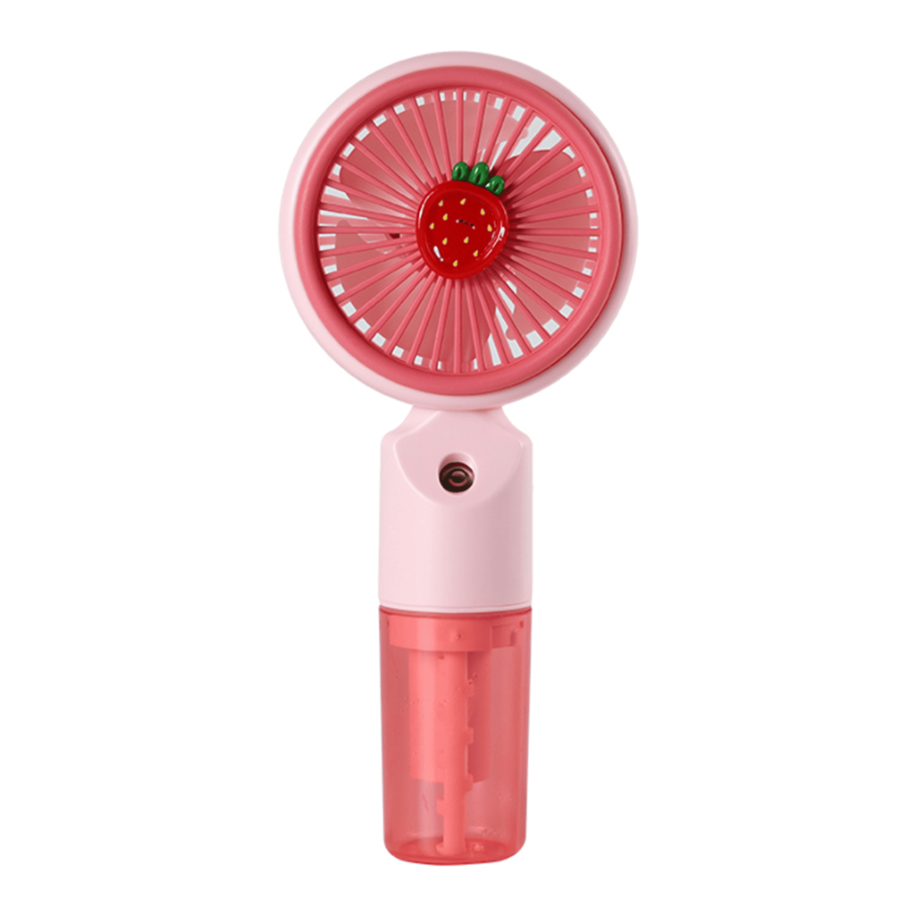 FENY FN-F50, PEMBE, 3 Kademeli Hız, Buharlı Ferahlık, Elde Kullanım, Dahili 800mAh Bataryalı, Type-C Şarj Girişli, Vantilatör - Feny