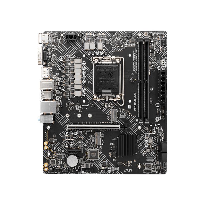 MSI PRO H610M-G DDR5 5600MHZ 1XVGA 1XHDMI 1XDP 1XM.2 USB 3.2 MATX 1700P (12. / 13. VE 14. NESİL İŞLEMCİ UYUMLU) - Msi - görsel 2