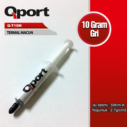 QPORT (Q-T10M) 10GRAM 5W/M-K 2.7/CM3 TERMAL MACUN - QPORT