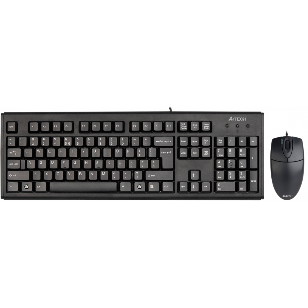 A4 TECH KM-72620D Q Türkçe USB Standart Siyah Klavye+ Mouse - A4 TECH - görsel 2
