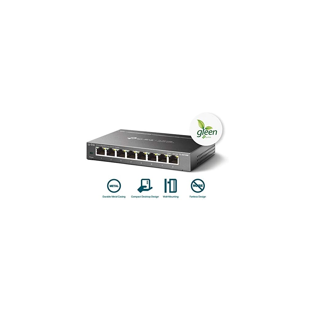 TP-LINK TL-SG108E, 8 Port, GigaBit, Easy Smart, Yönetilebilir, Metal Kasa, Masaüstü Switch - Tp-Link - görsel 4