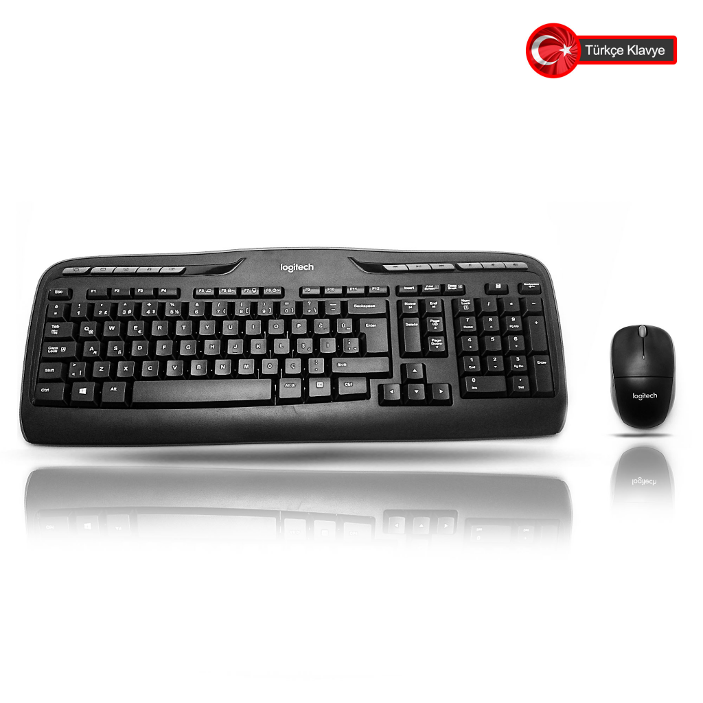 LOGITECH MK330 Q Türkçe Kablosuz Standart Siyah Klavye+ Mouse - LOGITECH - görsel 2