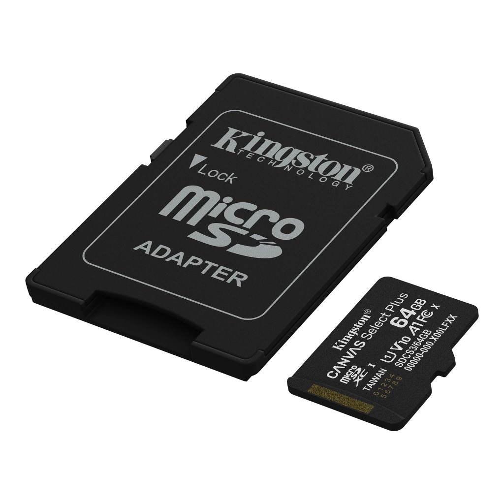 KINGSTON SDCS3/64GB, Canvas Select Plus Gen3 A1, 100Mb/s, MicroSD Kart Bellek (SD Adaptörlü) - Kingston - görsel 3