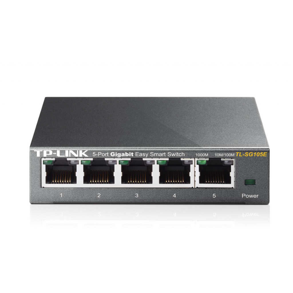 TP-LINK TL-SG105E, 5 Port, GigaBit, Easy Smart, Yönetilebilir, Metal Kasa, Masaüstü Switch - Tp-Link