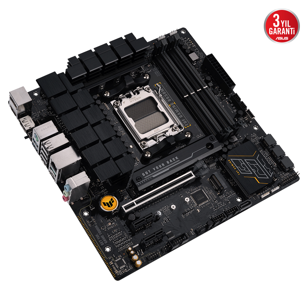 ASUS TUF GAMING B650M-E, 4xDDR5, 2x M.2, HDMI, 2xDP, Type-C, AM5 Soket GAMING Anakart - Asus - görsel 4