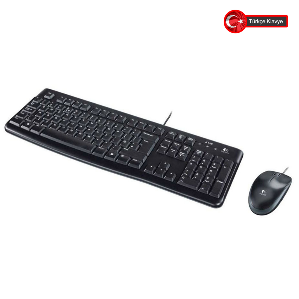LOGITECH MK120, 920-002560, USB Kablolu, Türkçe Q, Klavye Mouse Set - Logitech - görsel 3