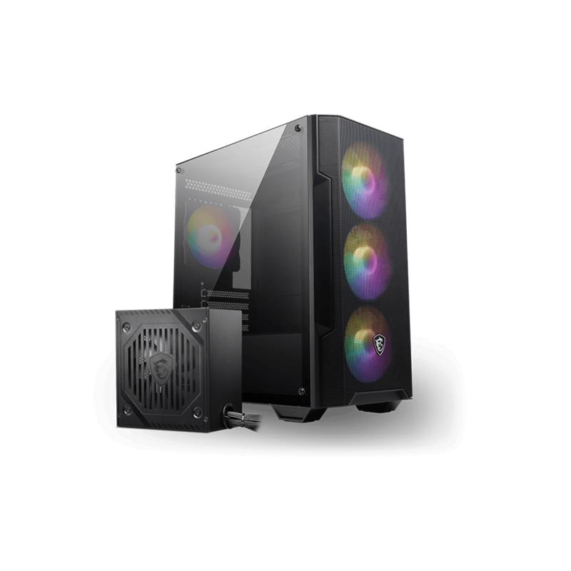 MSI MAG FORGE M100A D60 600W 80+ 4x12CM ARGB FAN mATX KASA - MSI - görsel 2