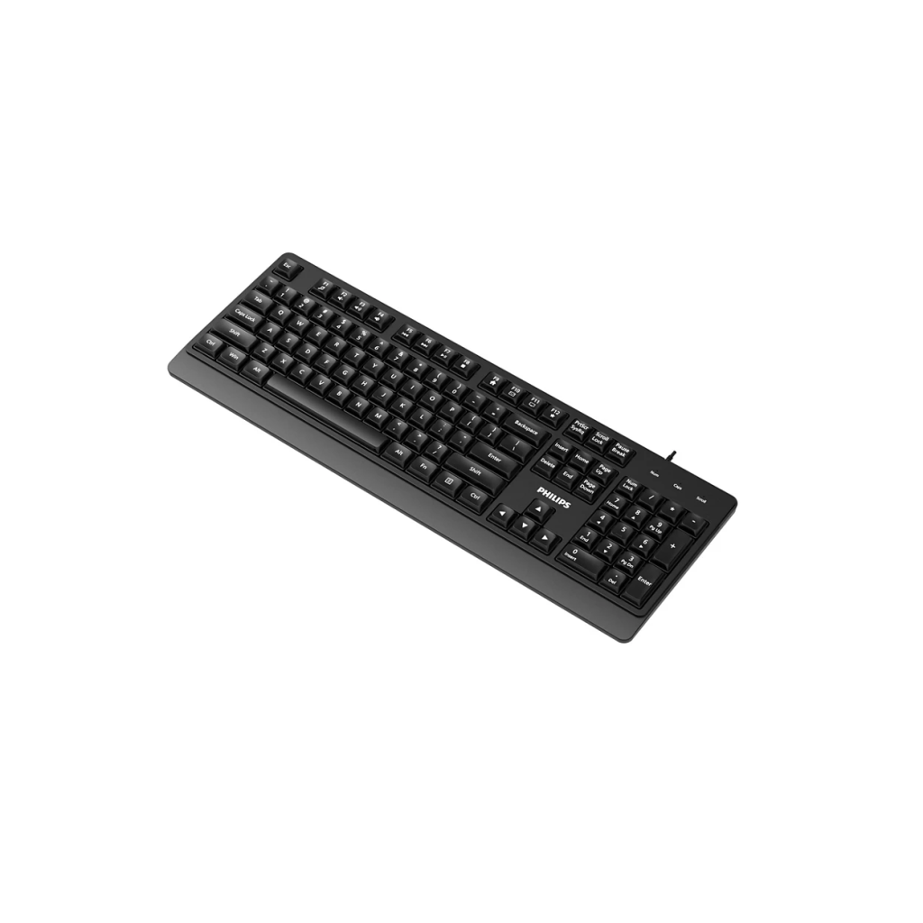 PHILIPS SPK6247B, USB Kablolu, Türkçe Q, Multimedya Klavye (Siyah) - Philips - görsel 2