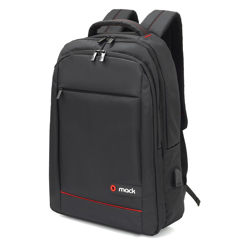 MACK MCC-007 17.3" OFFICE USB GİRİŞLİ NOTEBOOK SIRT ÇANTASI SİYAH - Mack - görsel 2