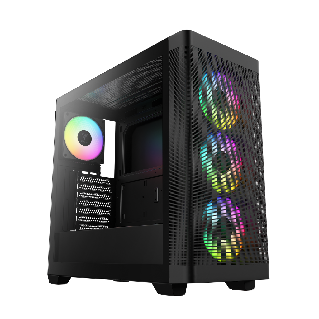 GAMDIAS ATHENA M3, 1600W, Tempered Glass, Type-C, Mesh Ön Panel, ARGB, ATX, Professional GAMING KASA - Gamdias - görsel 2