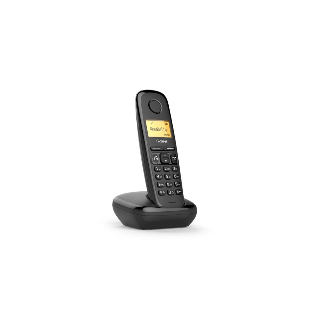 GIGASET A270, Dect Telefon, Siyah, 18 Saat Konuşma, 200 Saat Bekleme, 80 Kişilik Rehber - Gigaset
