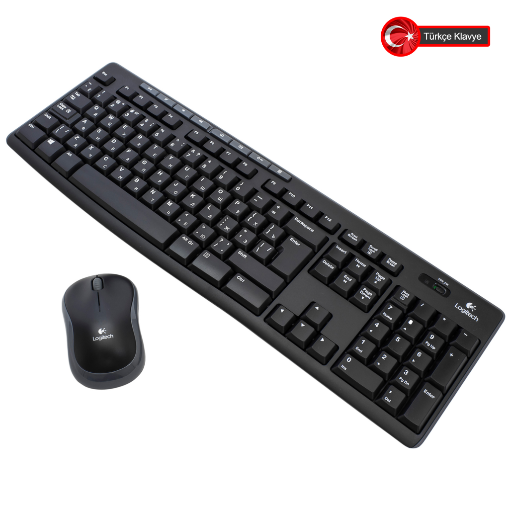 LOGITECH MK270 Q Türkçe Kablosuz Multimedya Siyah Klavye+ Mouse - LOGITECH - görsel 3