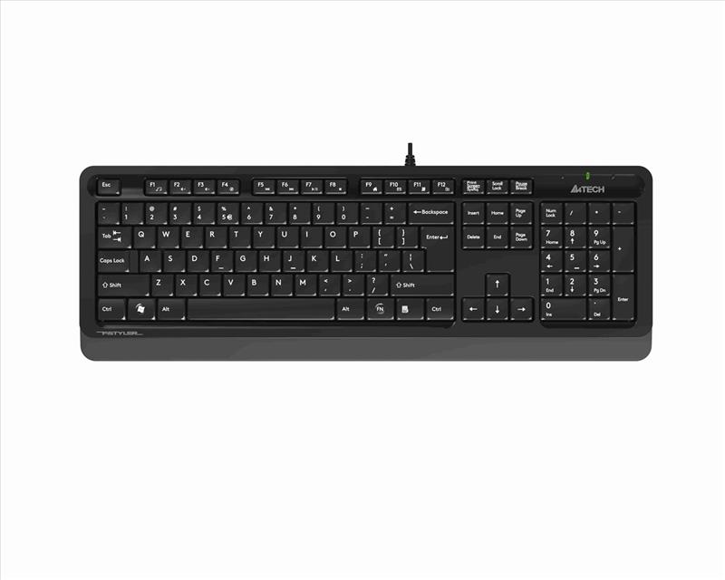 A4 TECH FK10 Q USB Multimedya Siyah-Gri Klavye - A4 TECH