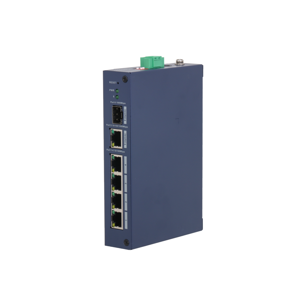 DAHUA CHS4106-4ET, 4 Port, Megabit,  1 Port Gigabit Uplink, 1 Port Gigabit SFP, Cloud Yönetilebilir, Switch - Dahua